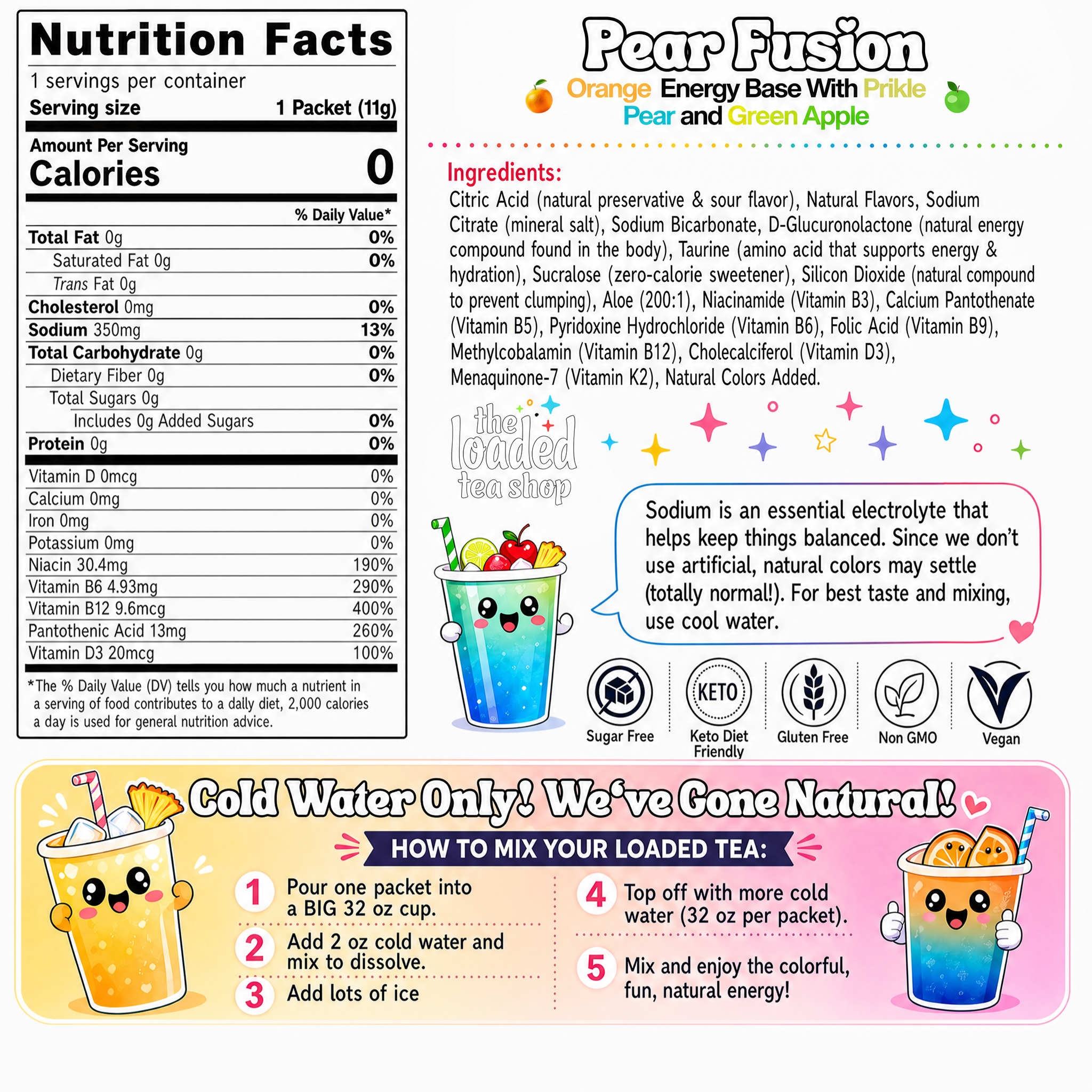 Pear Fusion (Caffeine-Free) - Bright Sip Moment