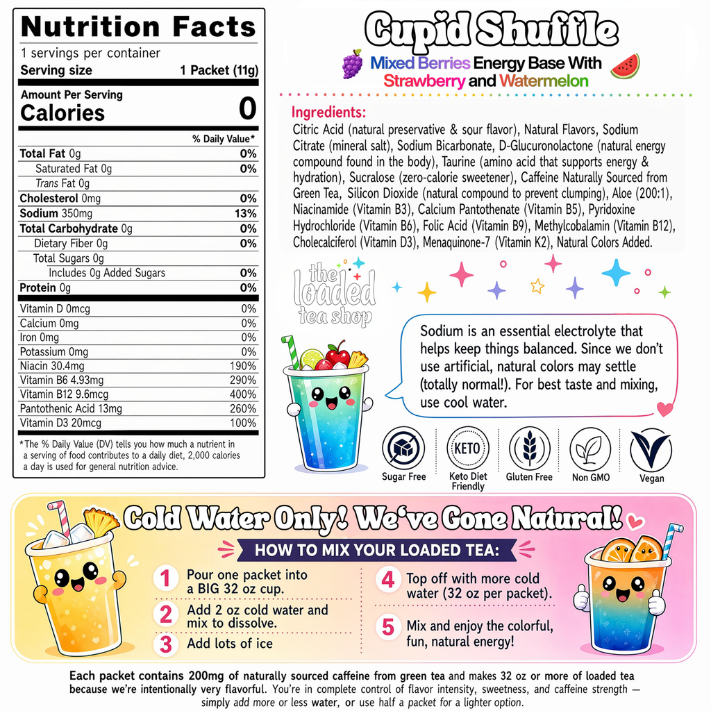 50 Case Cupid Shuffle - Sip Your Day