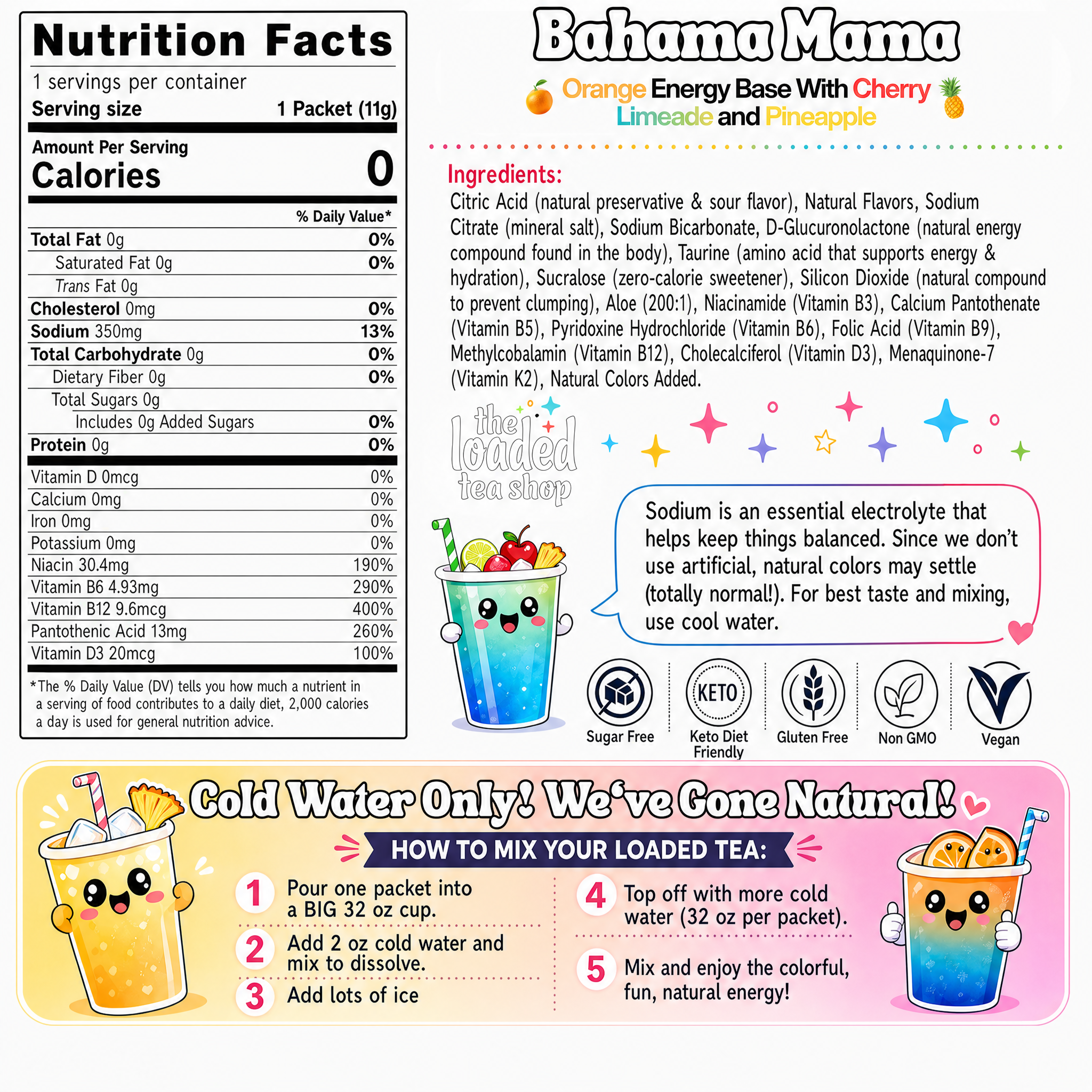 Bahama Mama (Caffeine-Free) - For Flavor Lovers