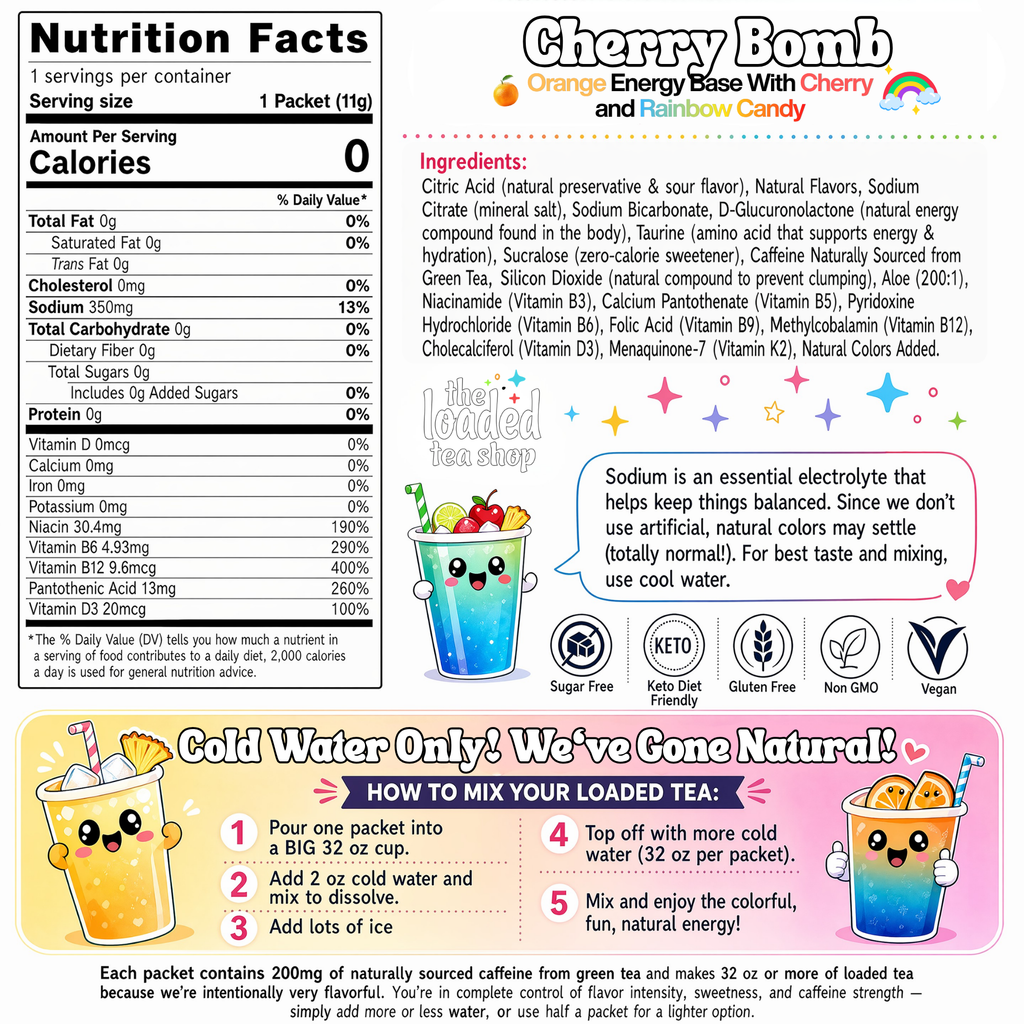 50 Case Cherry Bomb - Tea with Flavor