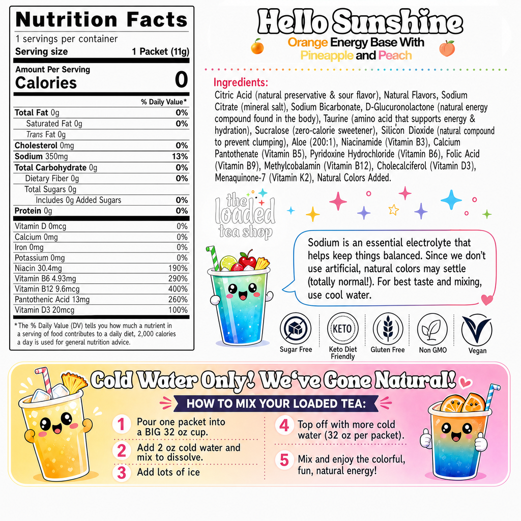 Hello Sunshine (Caffeine-Free) - Sip Lineup Ready