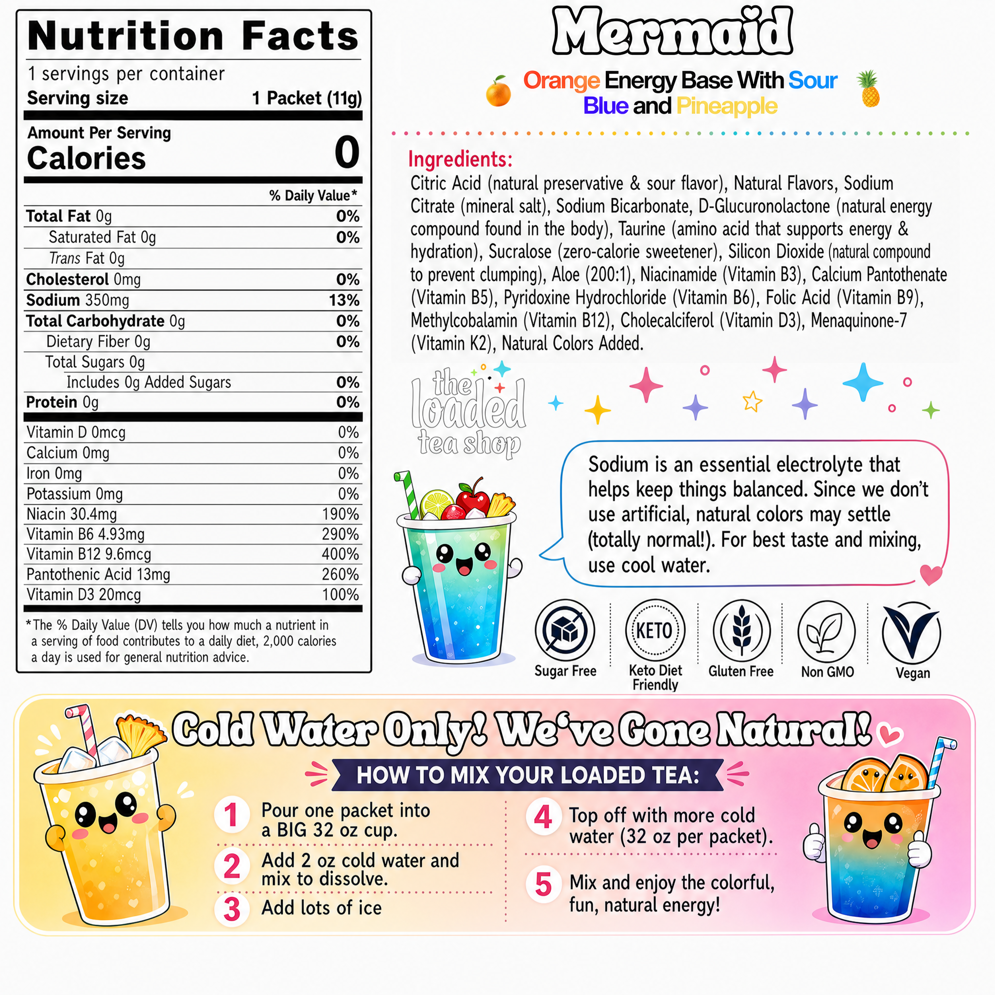 Mermaid (Caffeine-Free) - Routine Made Tasty