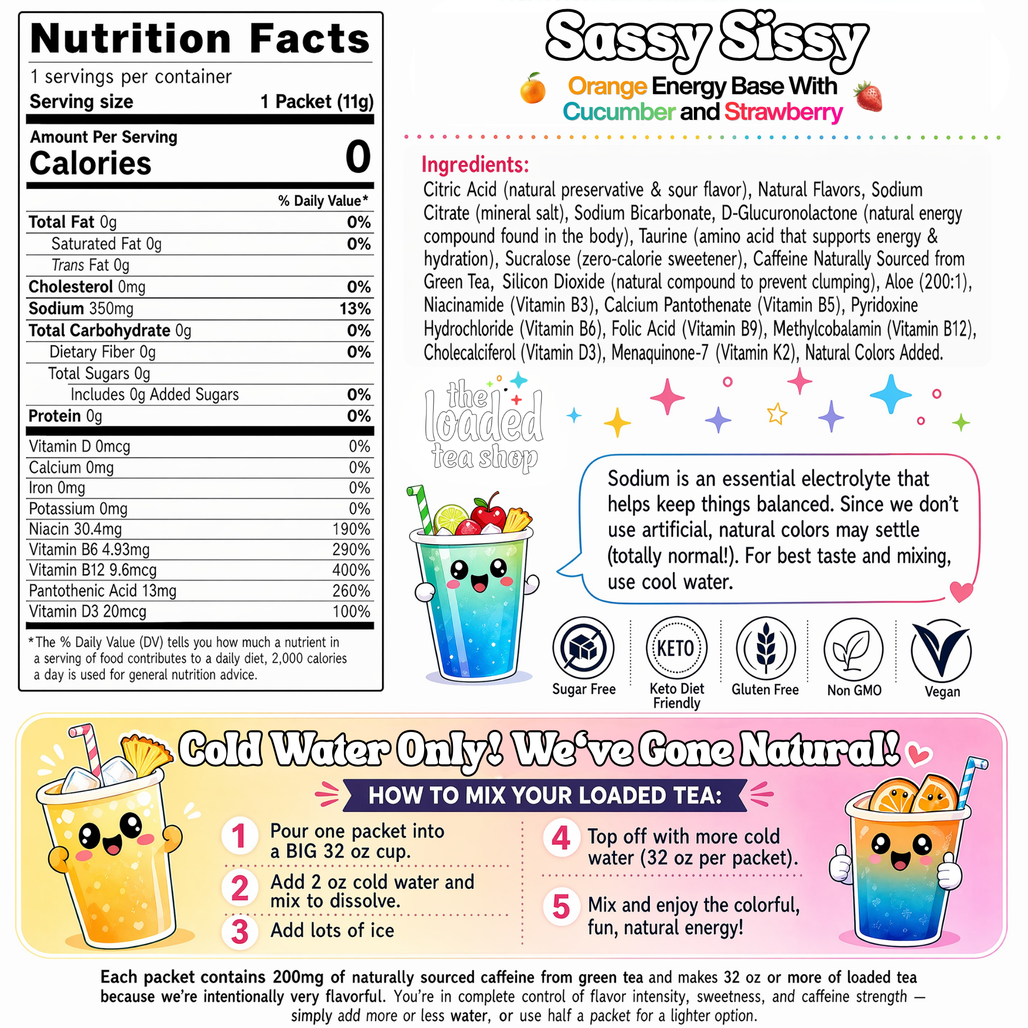 50 Case Sassy Sissy - Flavor Your Day