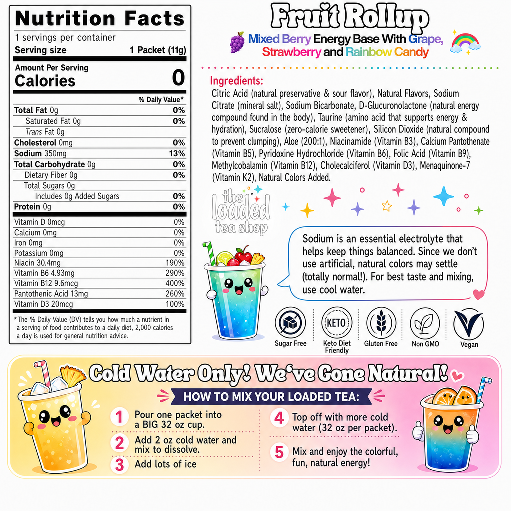 Fruit Rollup (Caffeine-Free) - Mix Daily