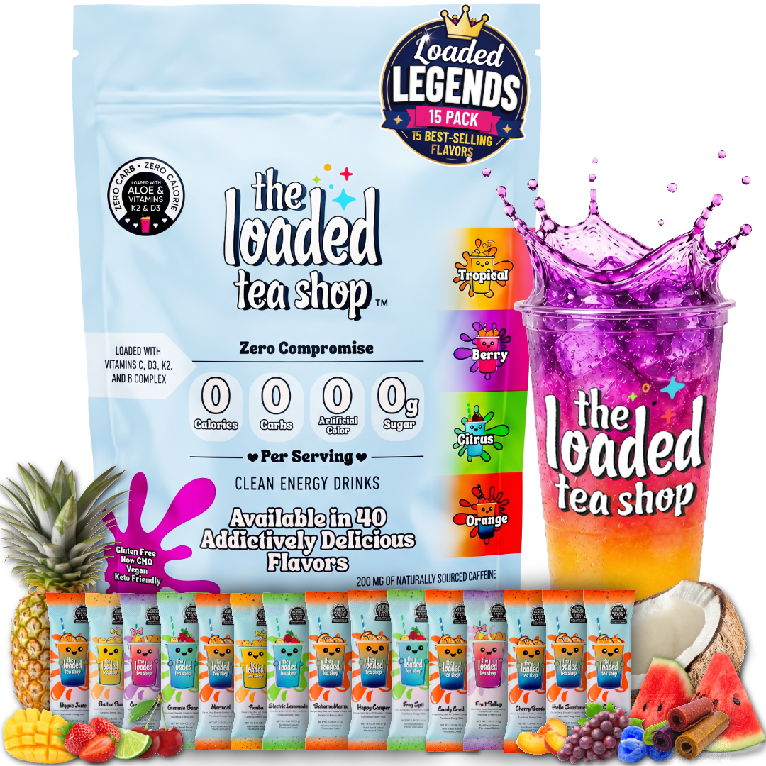 The Loaded Tea Shop Amazon Legendary Best Sellers 15 pack, 11g Stick Pack - Tea for Today
